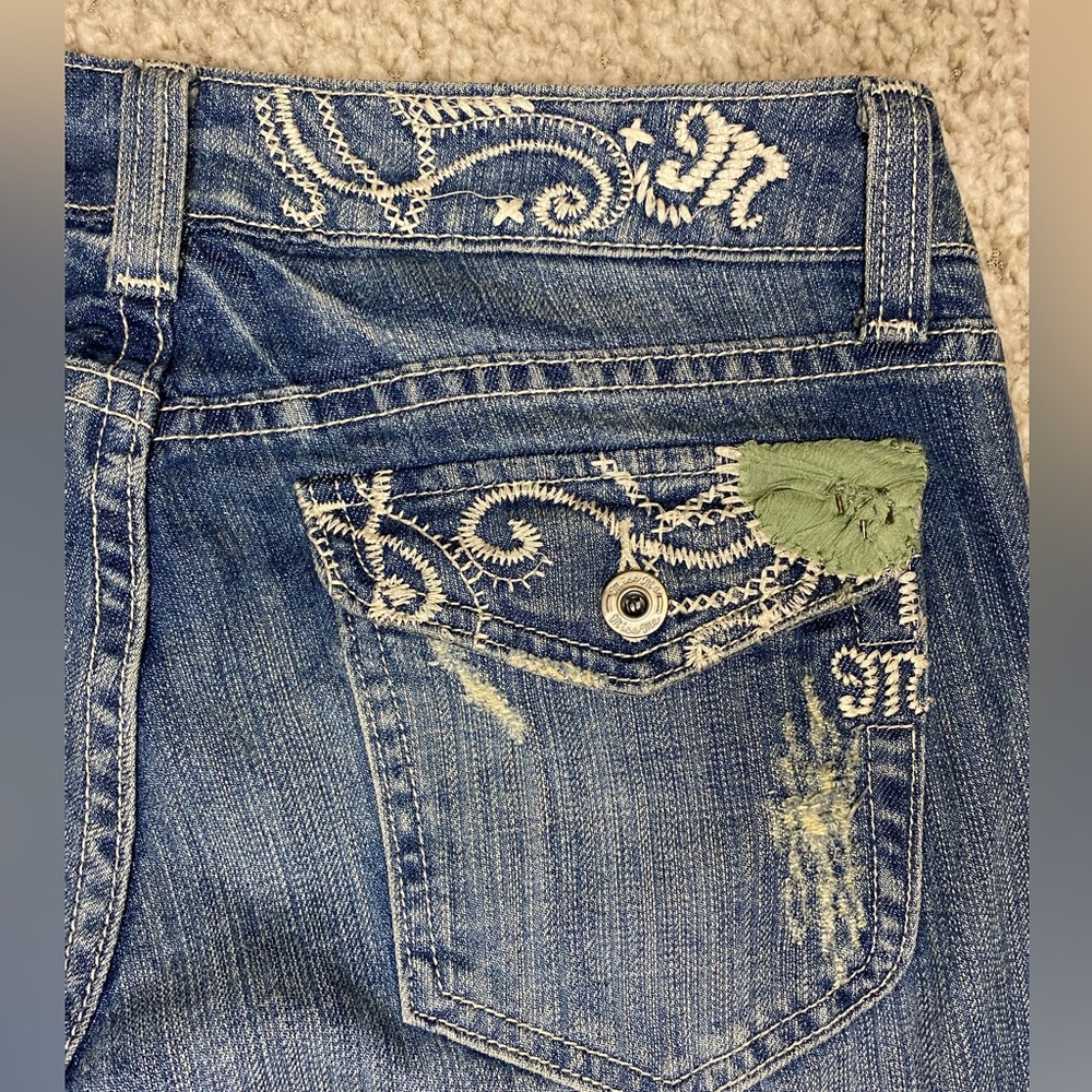 Miss Me Embroidered Floral Jeans